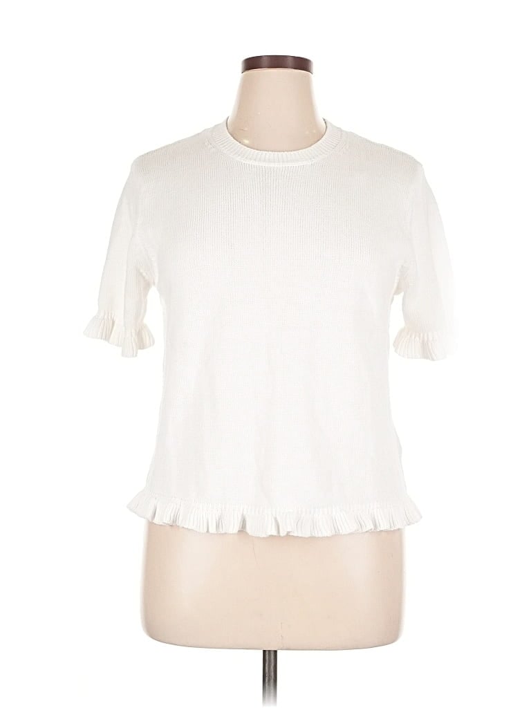 Pre-owned Zara Cardigan Sweater In White