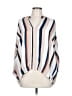 Jules & Leopold 100% Polyester Stripes Ivory 3/4 Sleeve Blouse Size L - photo 1