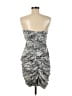 MM Couture Silver Cocktail Dress Size M - photo 2