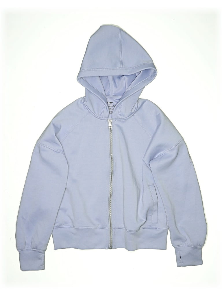Pre-owned Abercrombie Kids' Zip Up Hoodie In Blue