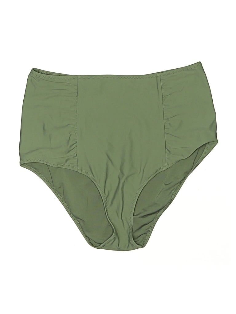 Pre-owned Aerie Swimsuit Bottoms In Green