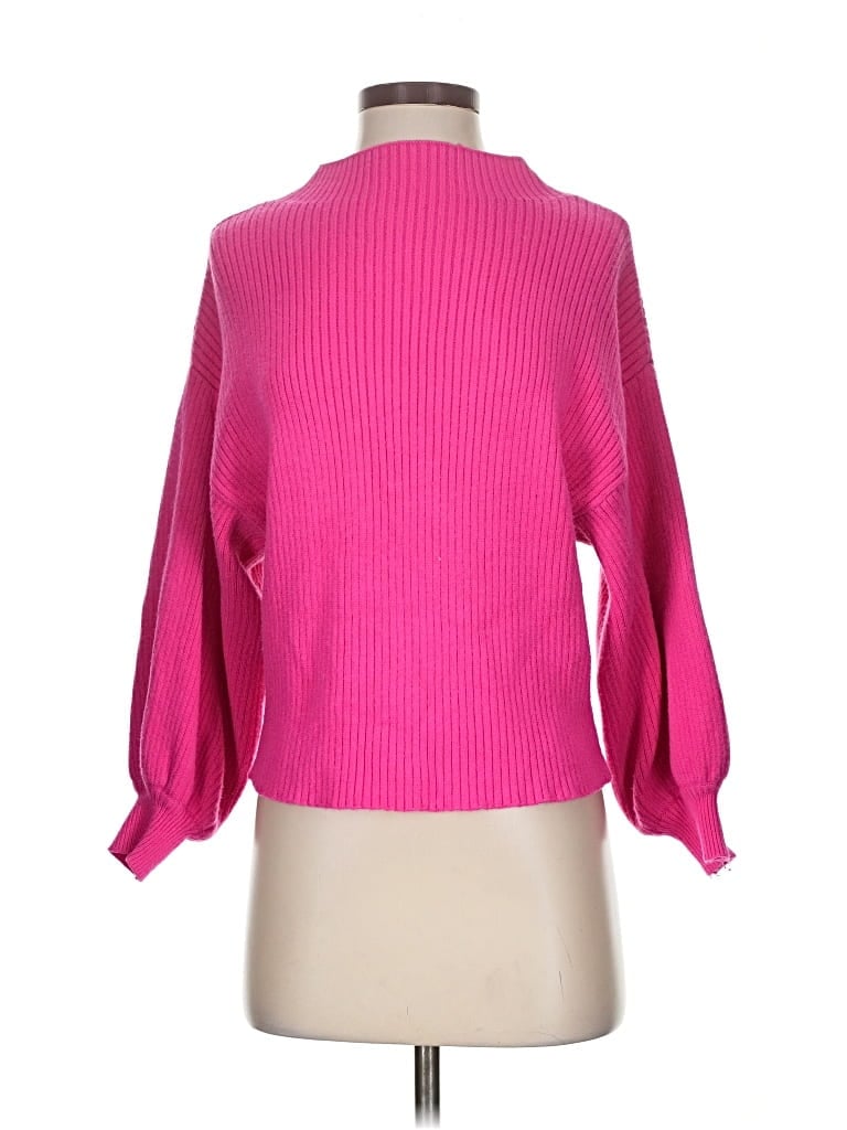 Pre-owned Line & Dot Turtleneck Sweater In Pink