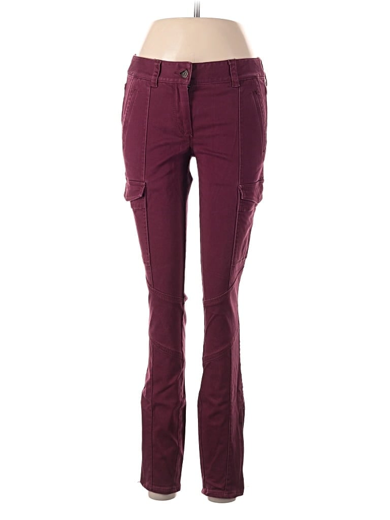 ANN TAYLOR LOFT Pre-owned Cargo Pants In Burgundy