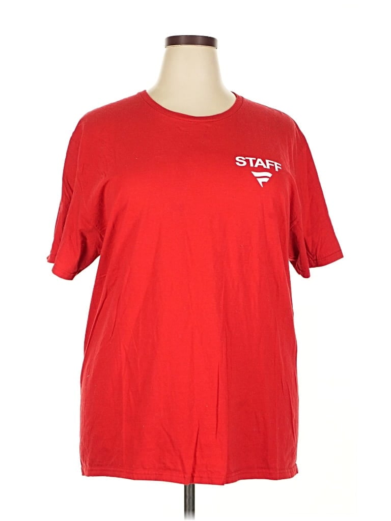 Pre-owned Jerzees Short Sleeve T-shirt In Red