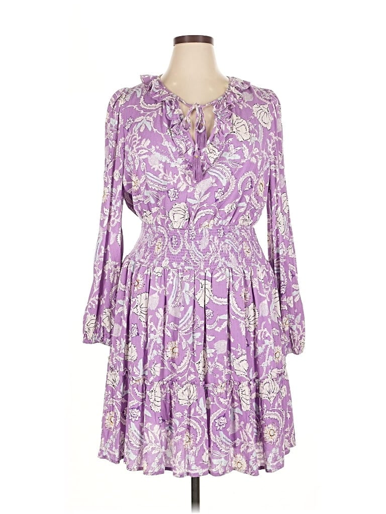 Pre-owned Haute Hippie Casual Dress In Purple