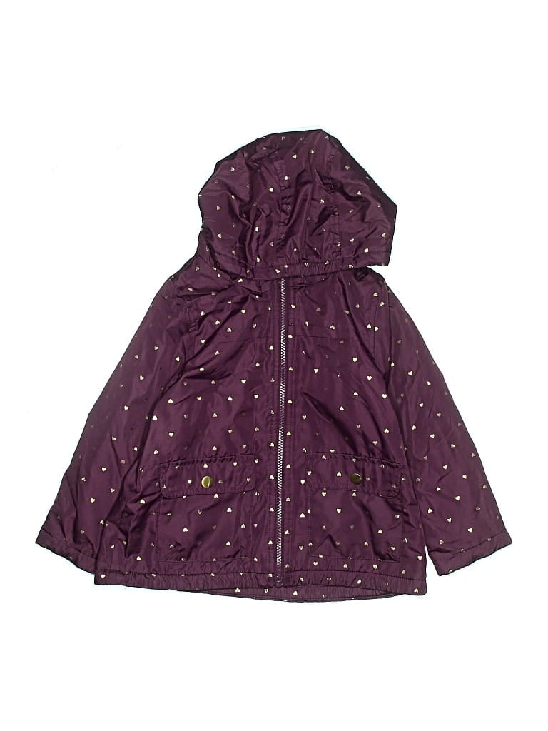 Pre-owned Carter's Kids' Raincoat In Purple