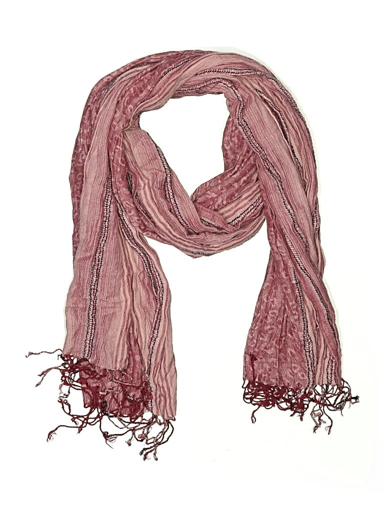 Pre-owned Assorted Brands Scarf In Red