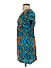 Angie Paisley Blue Casual Dress Size S - photo 5