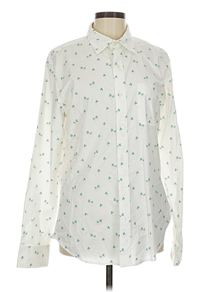 Pre-owned Bonobos Long Sleeve Button Down Shirt In White