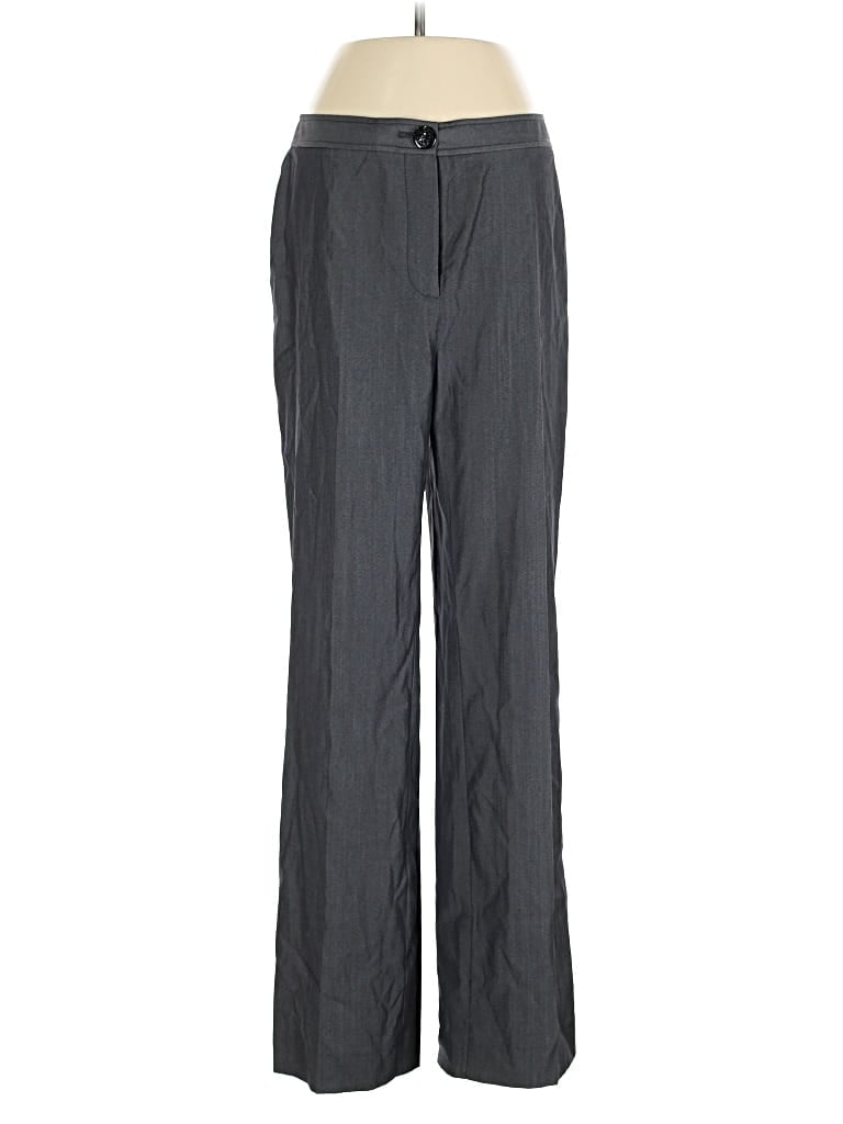 Pre-owned St John Wool Pants In Gray