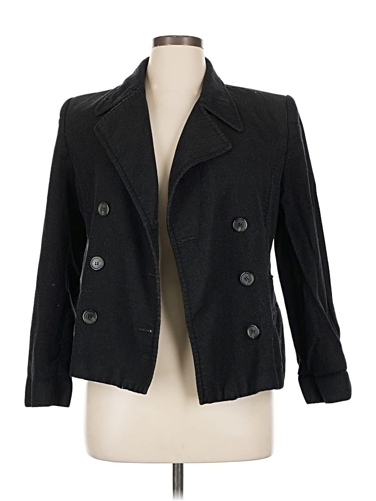 LINDA ALLARD ELLEN TRACY Pre-owned Wool Blazer Jacket In Black