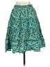 Max Studio 100% Rayon Paisley Green Casual Skirt Size XS - photo 2