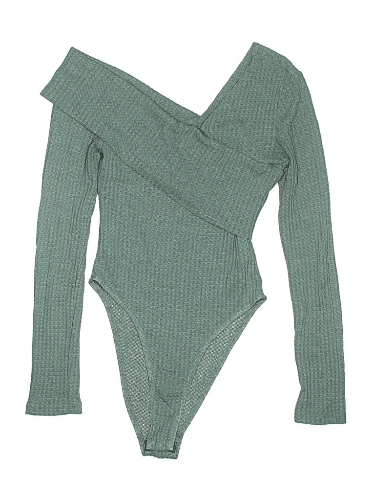Pre-owned Shein Bodysuit In Green