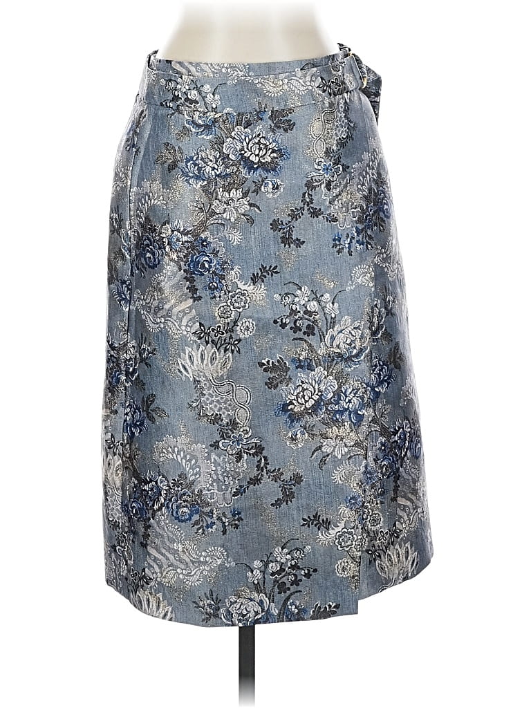 Pre-owned J.crew Collection Casual Skirt In Blue