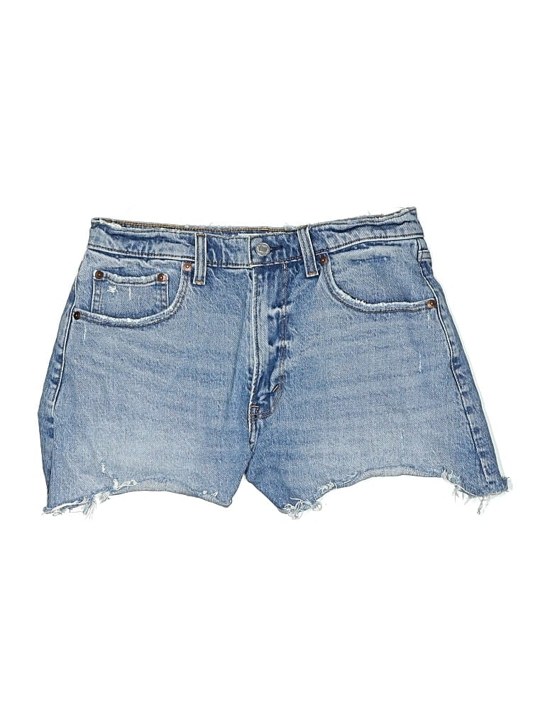 Pre-owned Abercrombie & Fitch Denim Shorts In Blue