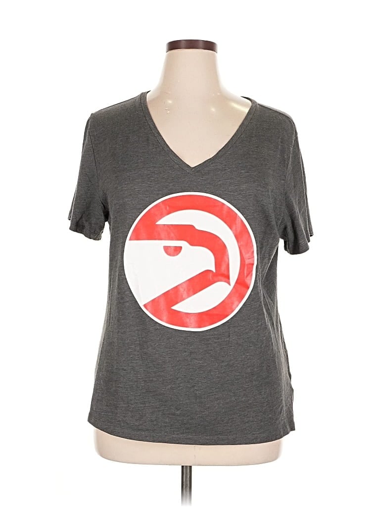 Pre-owned Nba Short Sleeve T-shirt In Gray