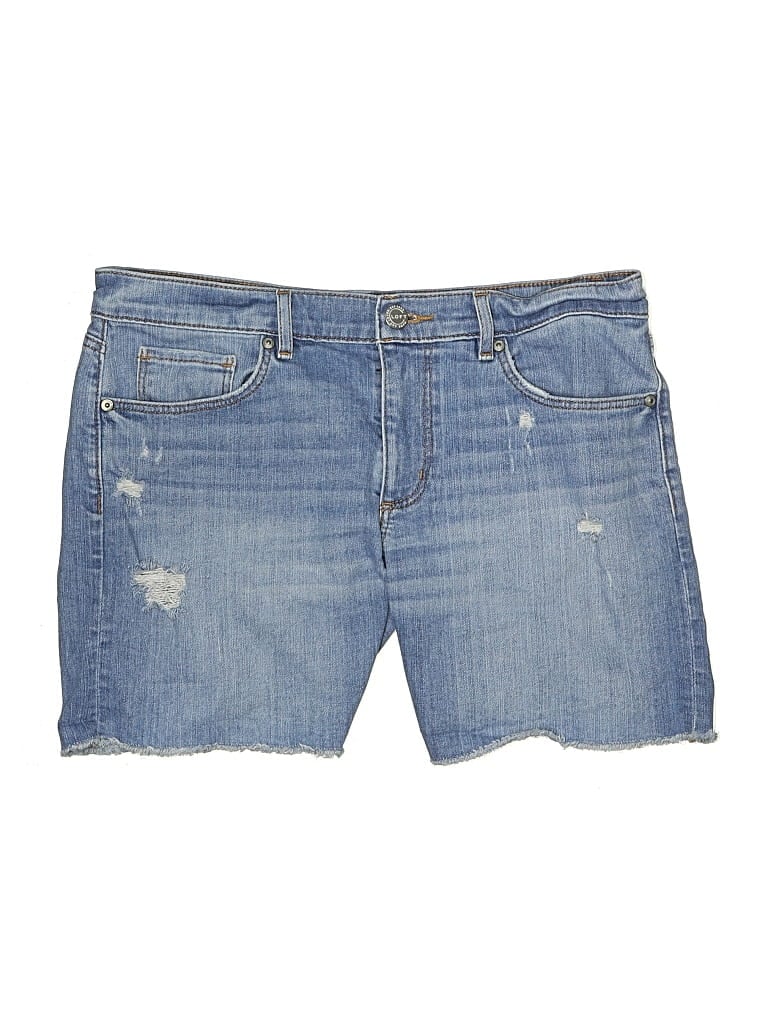 Pre-owned Ann Taylor Loft Denim Shorts In Blue