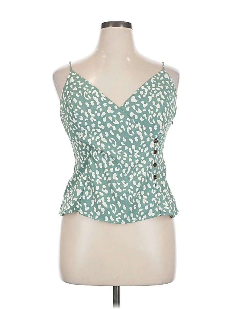 Pre-owned Astr Sleeveless Top Green Sweetheart Neckline Tops