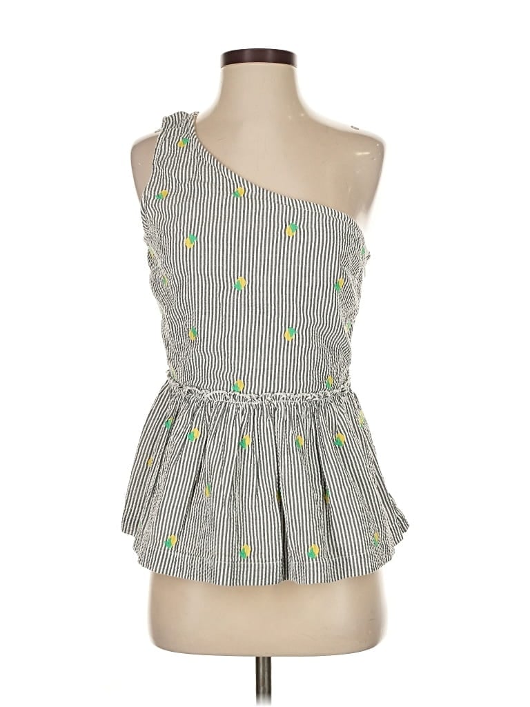 Crown & Ivy Sleeveless Blouse In Gray