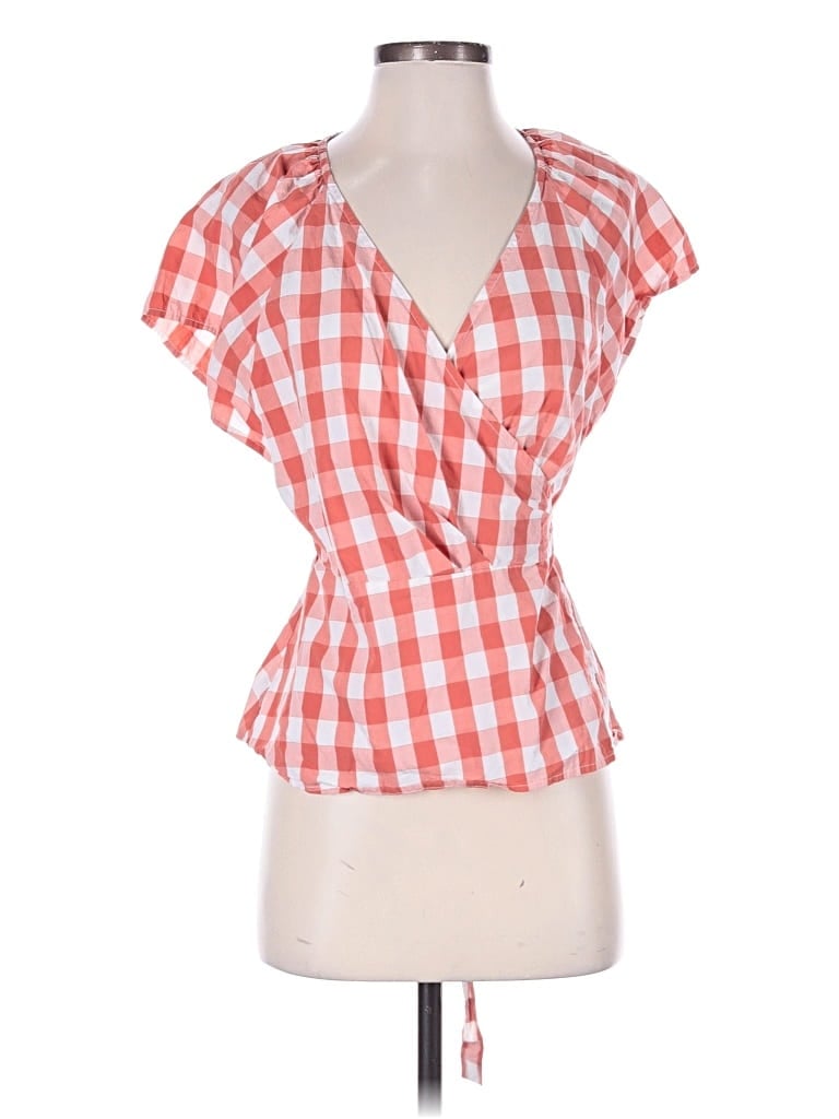 GAP Pre-owned Short Sleeve Blouse In Red