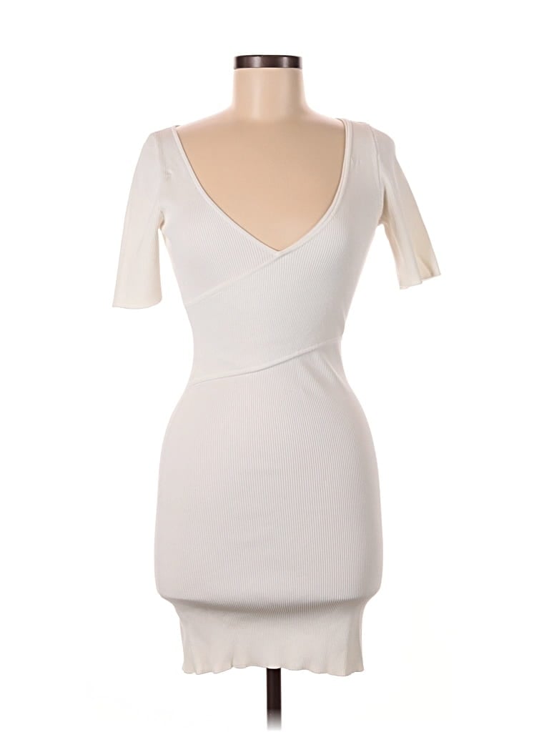 Pre-owned Good American Cocktail Dress In White