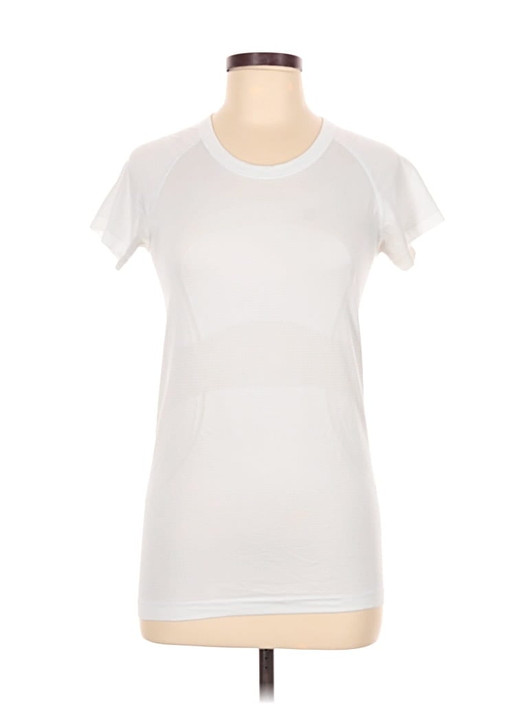 Pre-owned Lululemon Athletica Active T-shirt In White