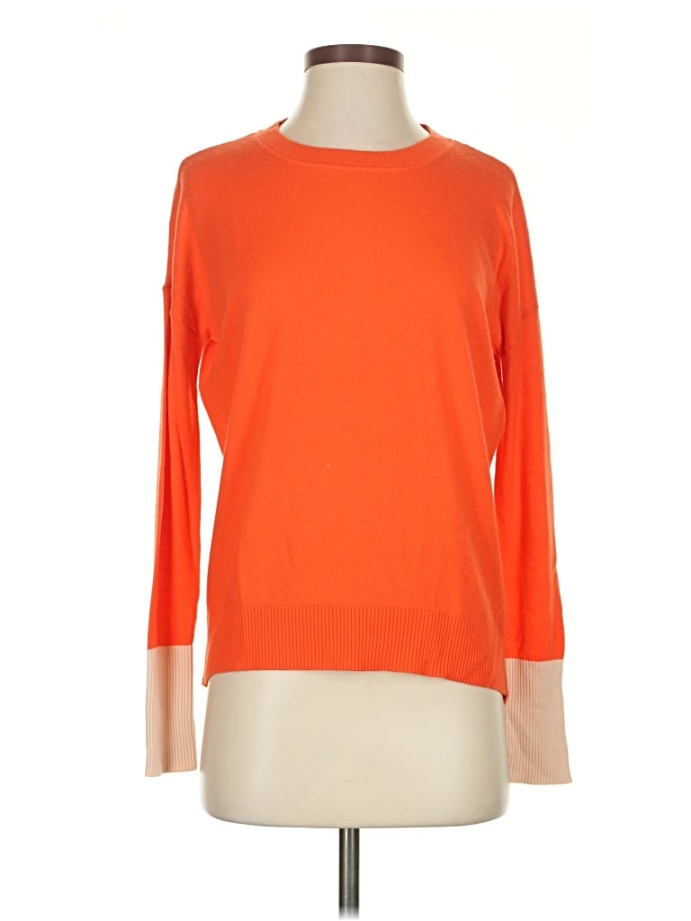 Pre-owned Aqua Pullover Sweater In Orange
