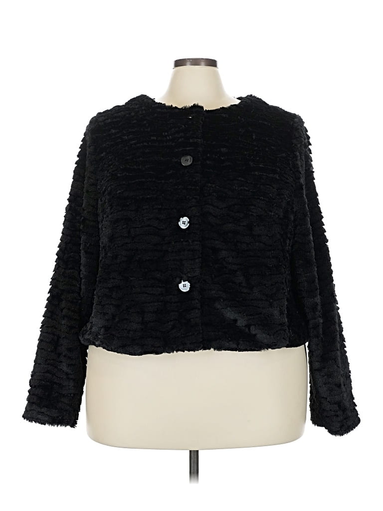 TORRID Pre-owned Faux Fur Jacket In Black