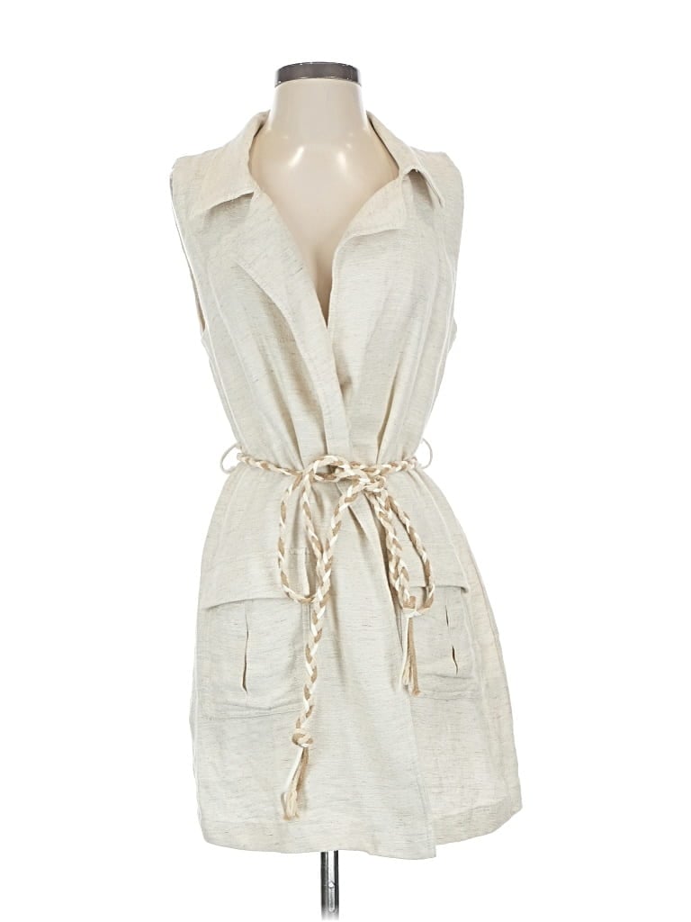 Pre-owned Blu Pepper Vest In White