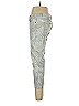 CAbi Paisley Silver Jeans Size 10 - photo 5