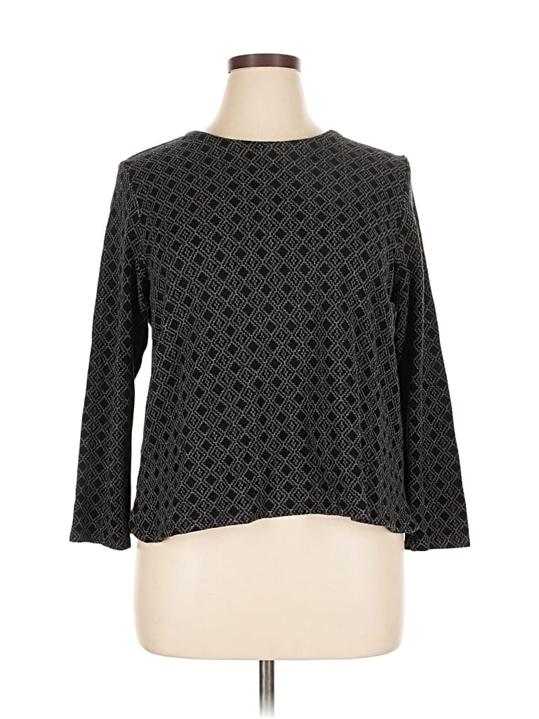 Pre-owned Jjill Pullover Sweater In Black