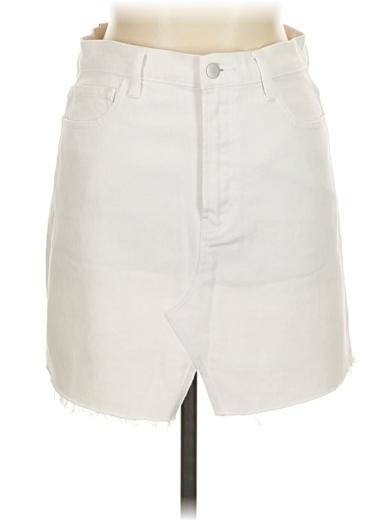 J Brand Denim Skirt In White