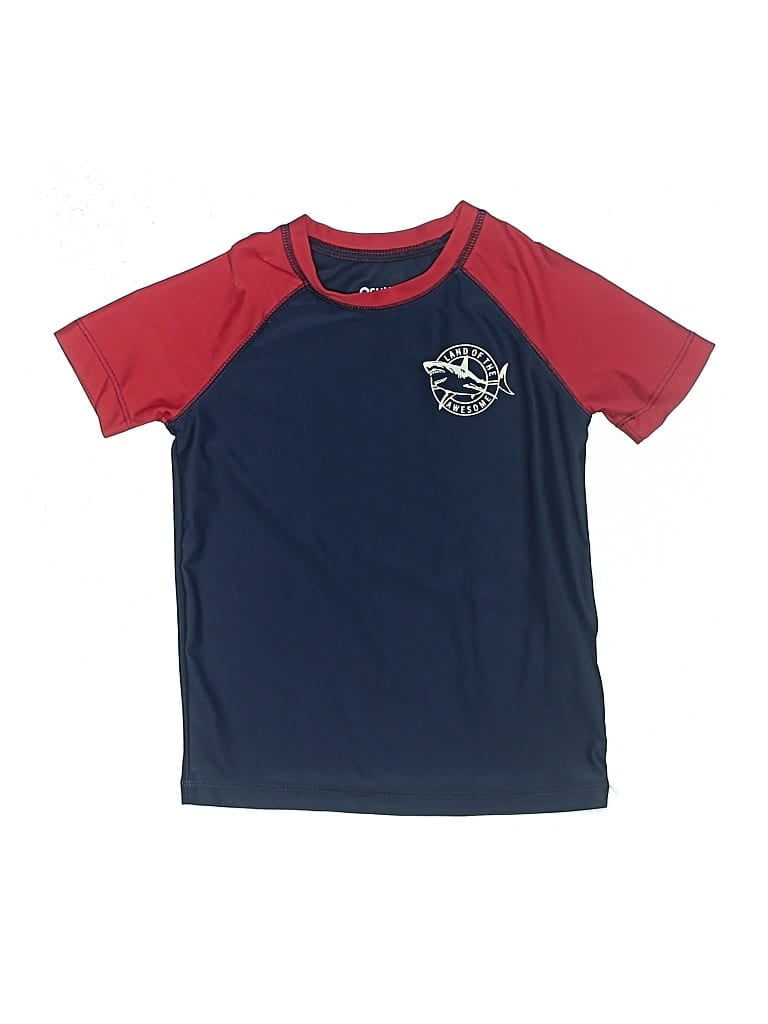 Pre-owned Oshkosh B'gosh Kids' Short Sleeve T-shirt In Burgundy