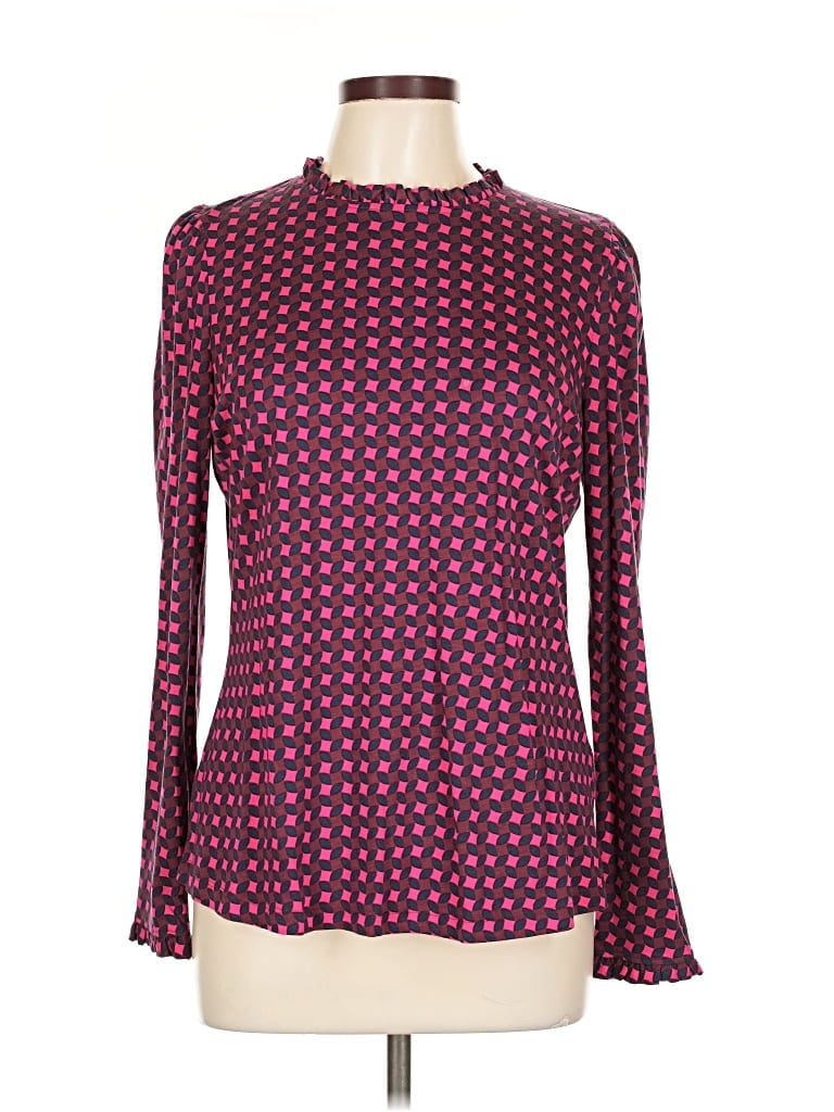 Pre-owned Boden Long Sleeve T-shirt In Purple