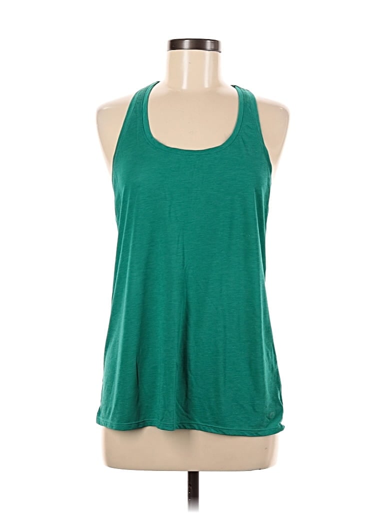 Pre-owned Gap Fit Tank Top Green Halter Neckline Tops