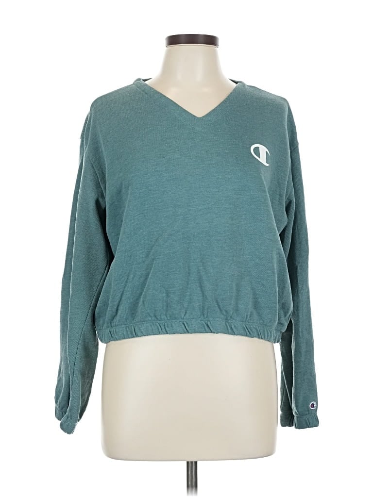 Pre-owned Champion Pullover Sweater In Blue