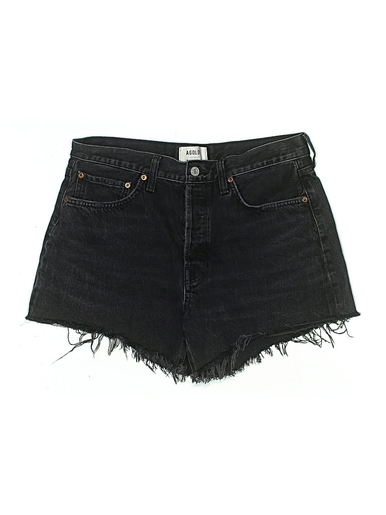 Pre-owned Agolde Denim Shorts In Black