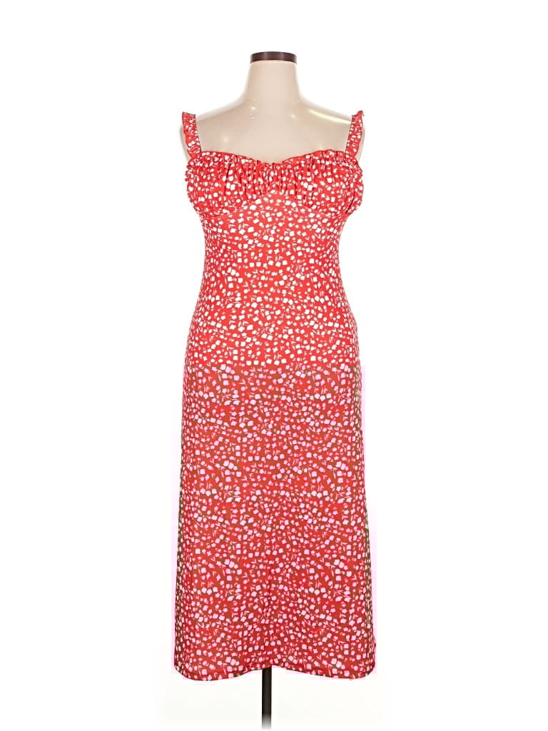 Commense Casual Dress In Red