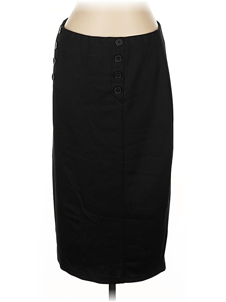 Pre-owned New York And Company Formal Skirt In Black