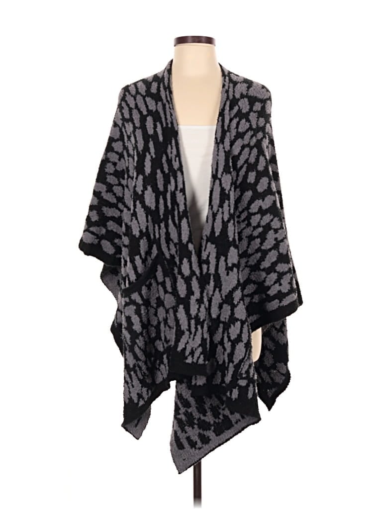 Pre-owned Modern Expressions Poncho In Gray