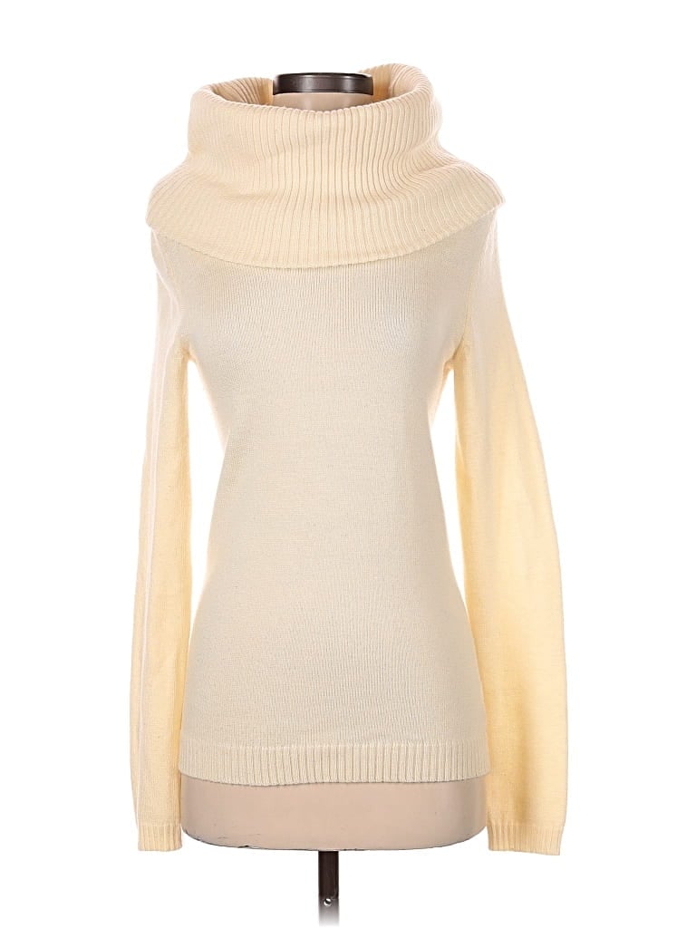 Pre-owned Gap Turtleneck Sweater In White