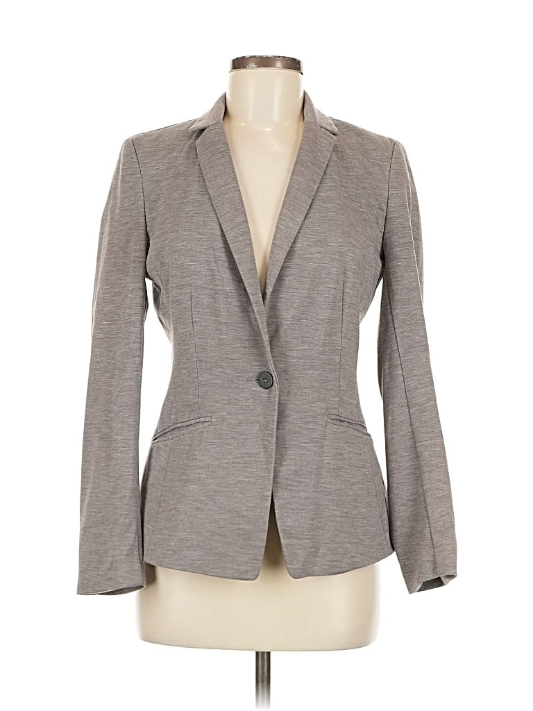 Pre-owned H&m Blazer Jacket In Gray