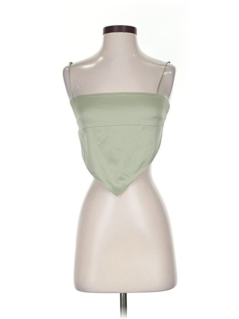 Pre-owned Danielle Bernstein Sleeveless Blouse In Green