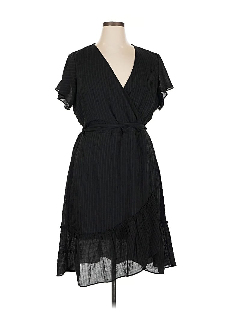 Pre-owned City Chic Casual Dress In Black