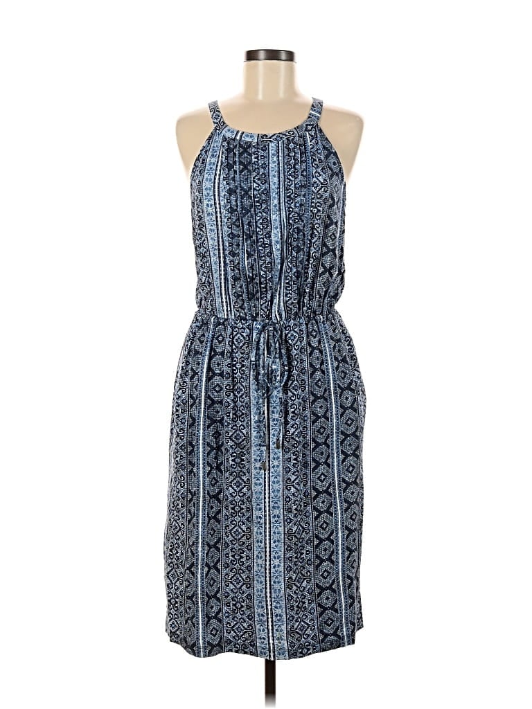 Pre-owned Joan Vass New York Casual Dress In Blue