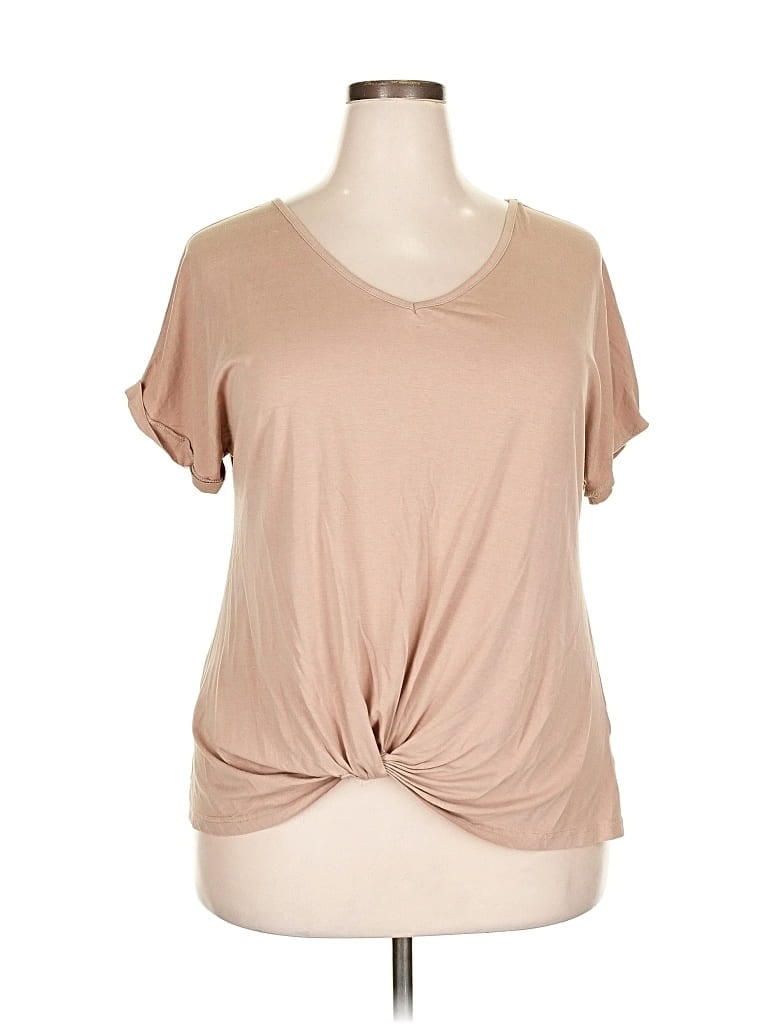 Pre-owned Unbranded Short Sleeve T-shirt In Brown