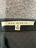 Max Studio 100% Polyester Argyle Black Faux Leather Skirt Size M - photo 3