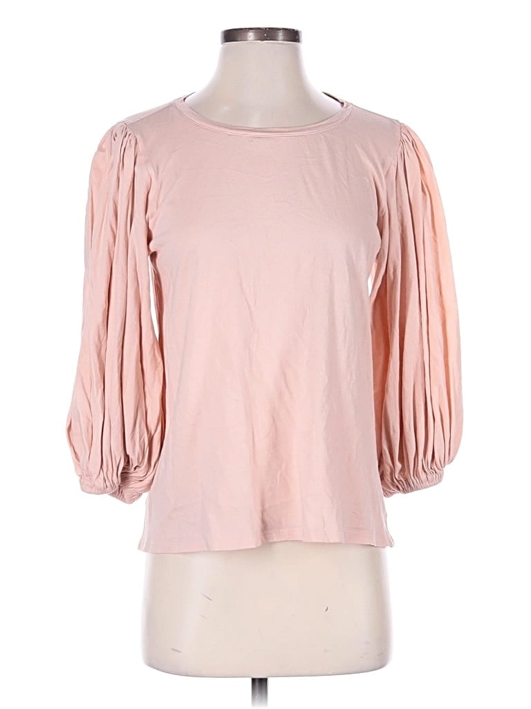 Pre-owned Ann Taylor Loft 3/4 Sleeve T-shirt In Pink