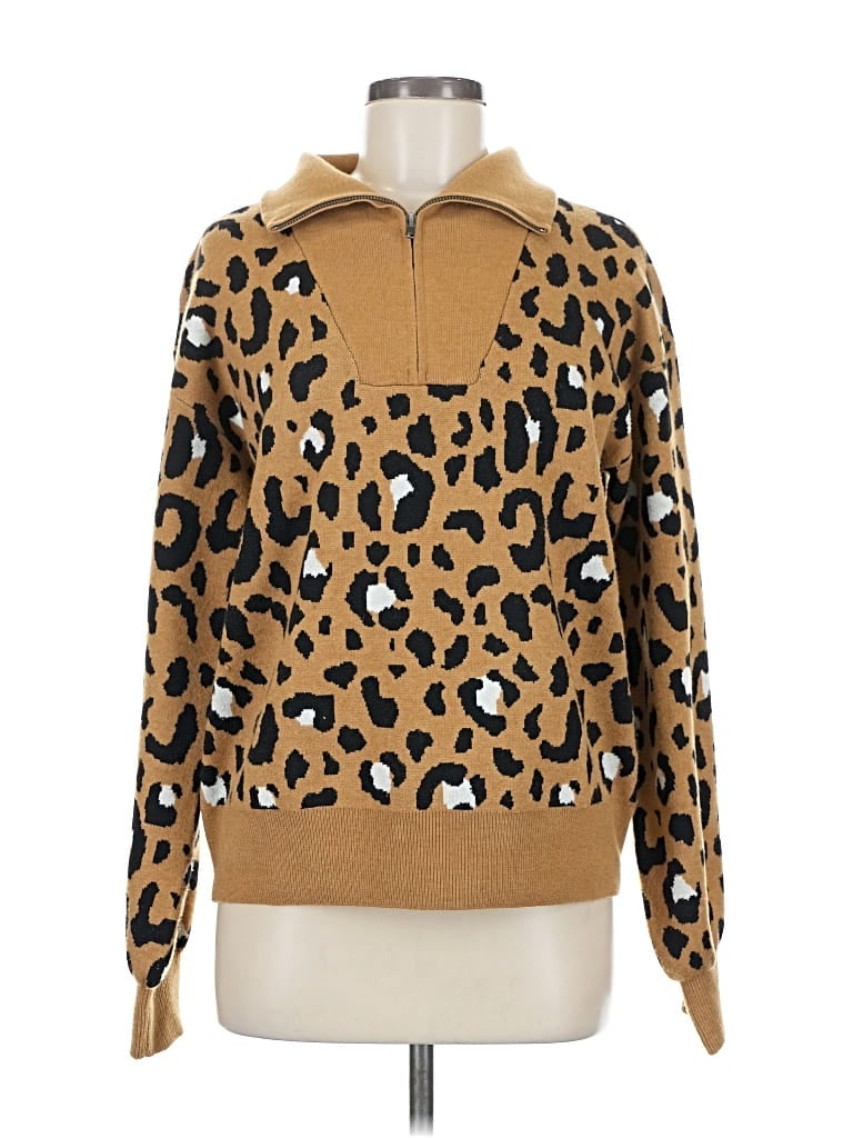 Pre-owned Nine West Pullover Sweater In Gold