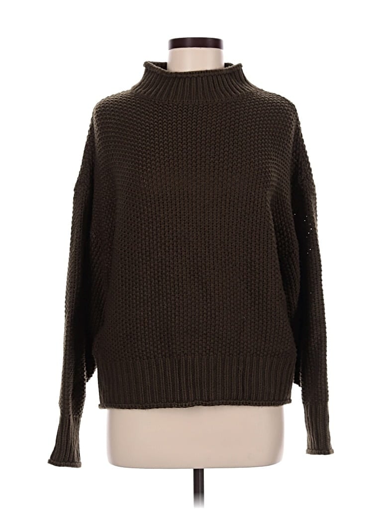 Pre-owned Unbranded Turtleneck Sweater In Brown